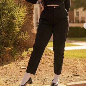 Big Bud Press Women's Pencil Pants Sz (XLP) Tapered Leg Black Utility Work Pants